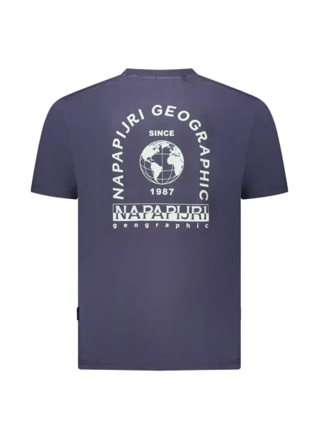 Tricou Napapijri cu imagine albastru