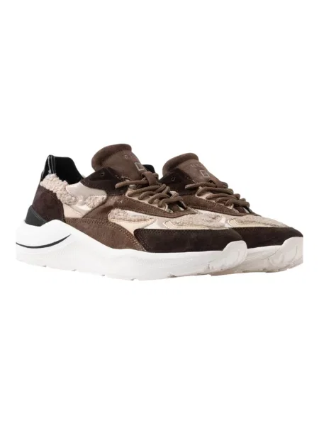 Sneakersy D.a.t.e. zamszowe brązowe
