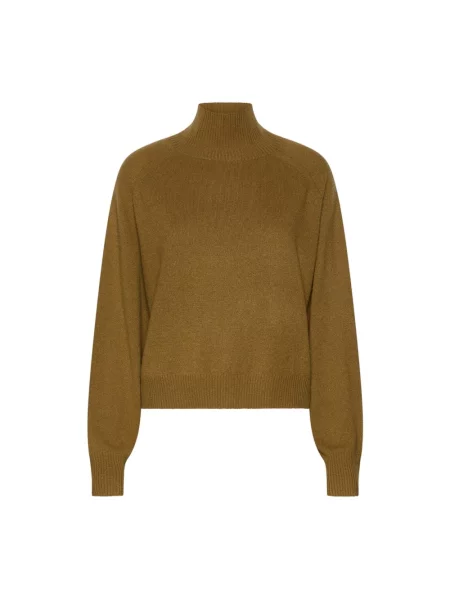 Sweter z golfem Marella z kaszmiru do golfa brązowy