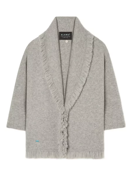 Cardigan Alanui cu franjuri gri