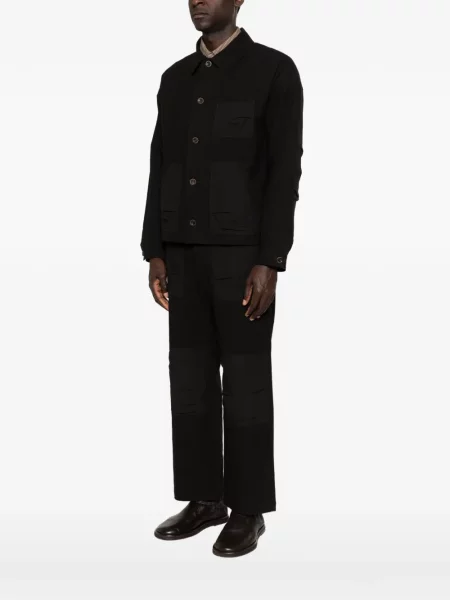 Риза Individual Sentiments кръпка джобове черно