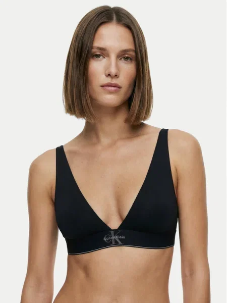 Calvin Klein Underwear Sutien gri / negru alb