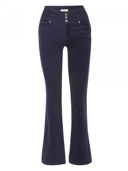 KOROSHI Pantaloni bleumarin