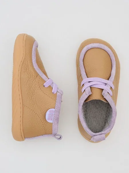 Шкіряні Дитячі Черевики OSIK Barefoot Chubby Clay Toddlers коричневий