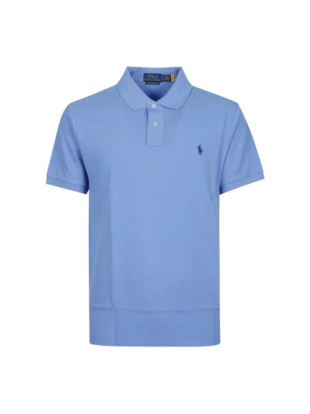 Koszulka polo Polo Ralph Lauren z krótkim rękawem z logo niebieska