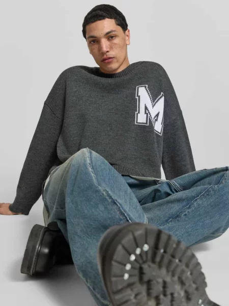 Oversized sweter z mieszanki wełny Mm6 Maison Margiela