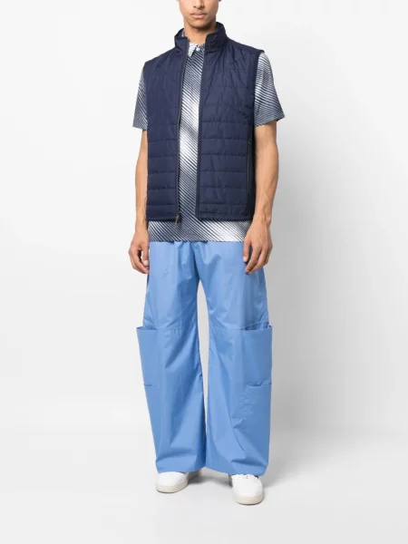Sweter Polo Ralph Lauren z dekoltem w serek ocieplany niebieski
