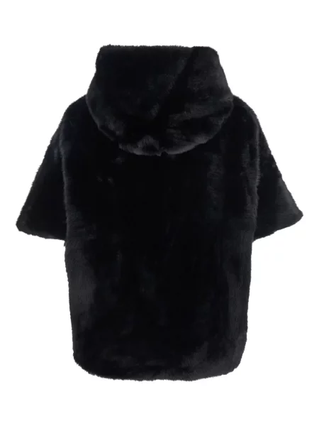 Scurt palton Giovanni Paris cu glugă negru