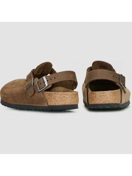 Semišové sandále Birkenstock hnedá