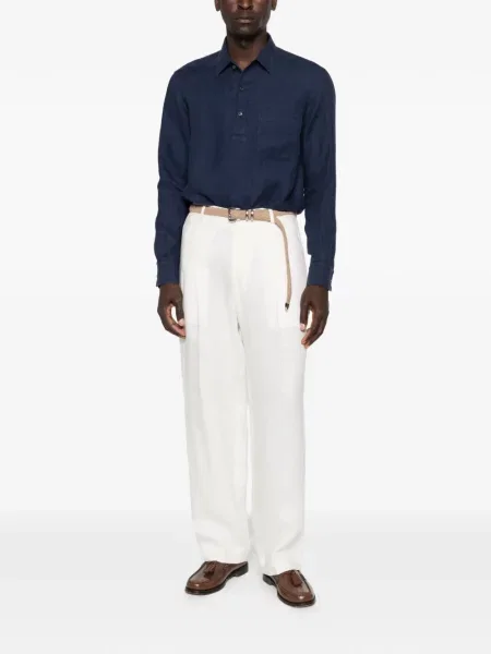 Tricou polo Zegna albastru