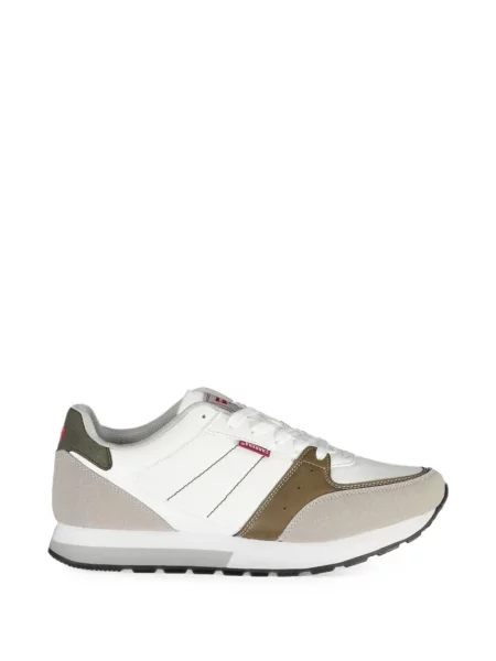 Sneakerși Carrera cu șireturi din dantelă alb