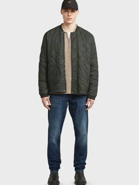Стьобаний бомбер G-star Raw зелений