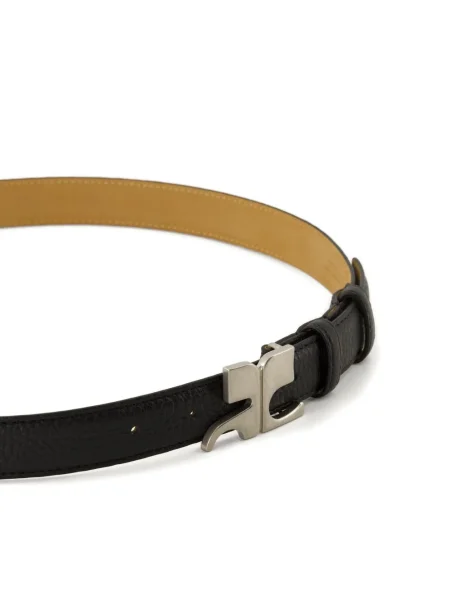 Curea Courreges din piele negru