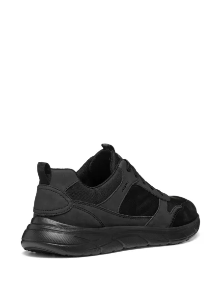 Sneakerși Geox din piele negru