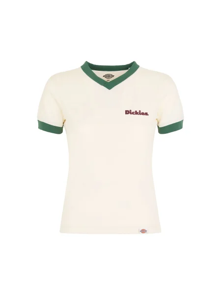 DICKIES Tricou Slayden Ringer deschis / verde pin bej