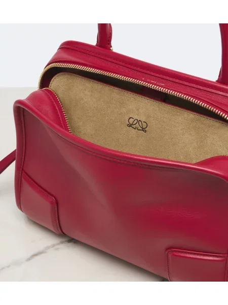 Top Loewe din piele roșu