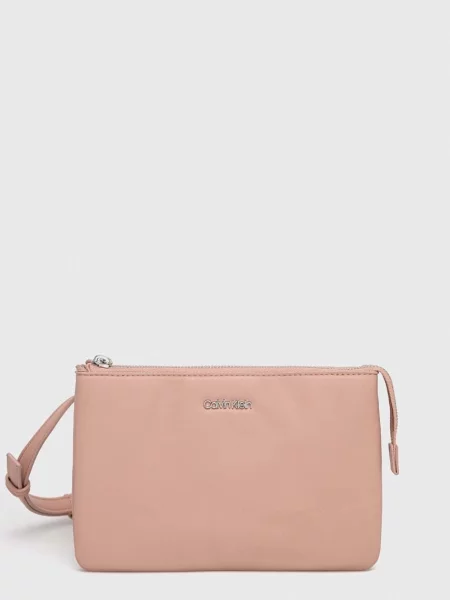 Crossbody táska Calvin Klein rózsaszín