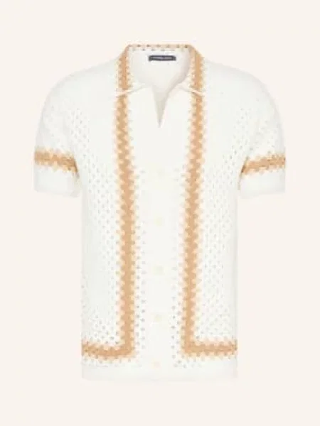 Frescobol Carioca Koszula Z Krótkim Rękawem Pinto Comfort Fit weiss biała