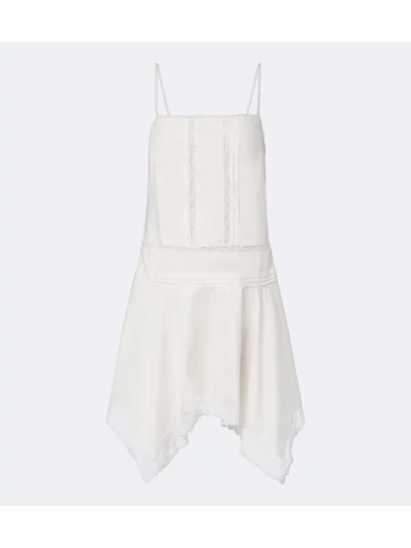 Rochie Staud cu broderie alb