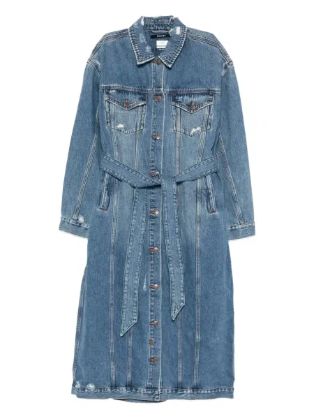 Palton Ksubi zdrențuiți albastru