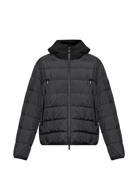 Geacă cu puf Moncler cu glugă negru