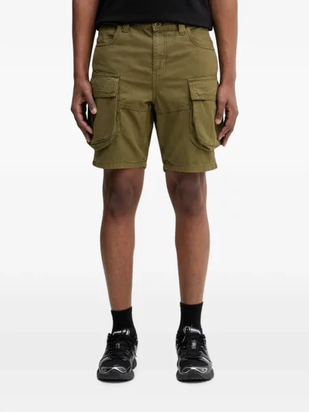 Pantaloni scurți cargo Alpha Industries cu autograf verde