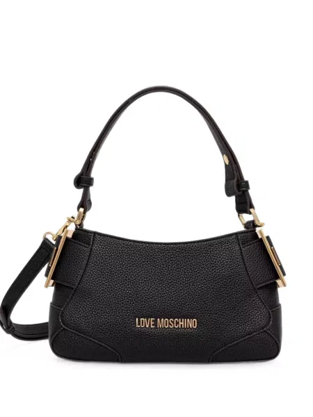 Geantă Love Moschino cu autograf negru