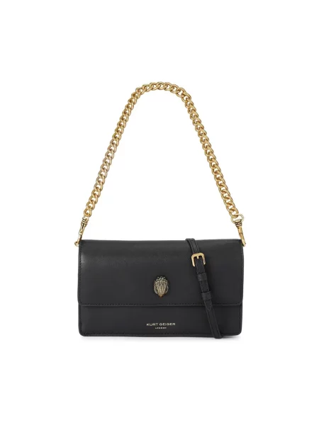 Kurt Geiger London torebka crossbody skórzana SLOANE czarna