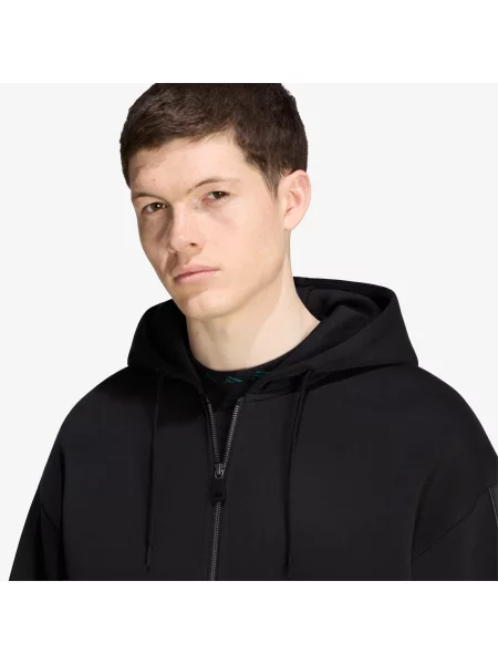 Sweatshirt adidas Spacer Full Hoodie Black M črna