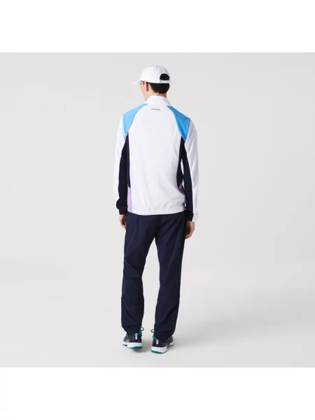Lacoste Sportowy Dres O Regularnym Kroju I Blokowym Kolorze Ze Stójką biały
