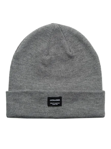 JACK & JONES Kape DNA pegasto siva / črna bela