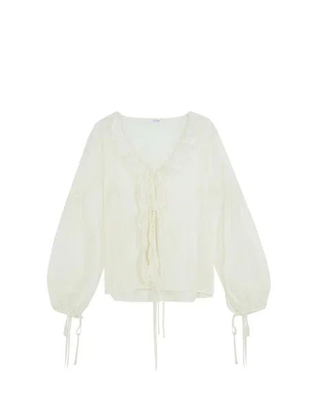 Scalpers Tricou ecru alb