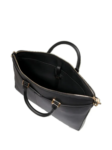 Geanta de piele Lancel din piele negru