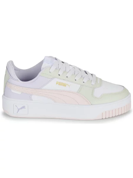 PUMA Niske tenisice Carina Street pastelno žuta / pastelno ljubičasta / pastelno roza / bijela bež