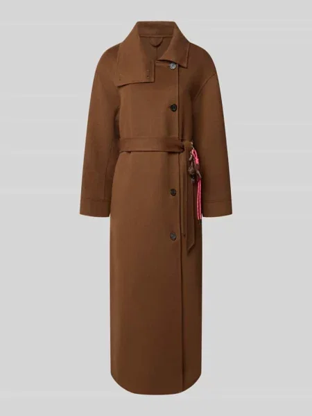 Płaszcz z mieszanki wełny ze stójką model PANAME' Oakwood