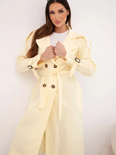 Палто от горен слой Kesi Włoski жълто