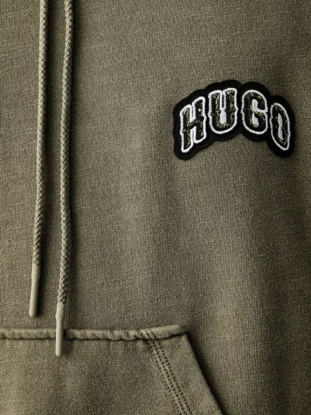 Свитер Hugo Blue с капюшоном синий