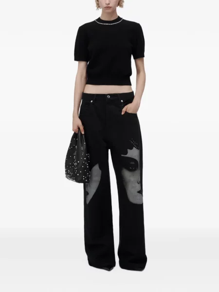 Kratak top Alexander Wang crna