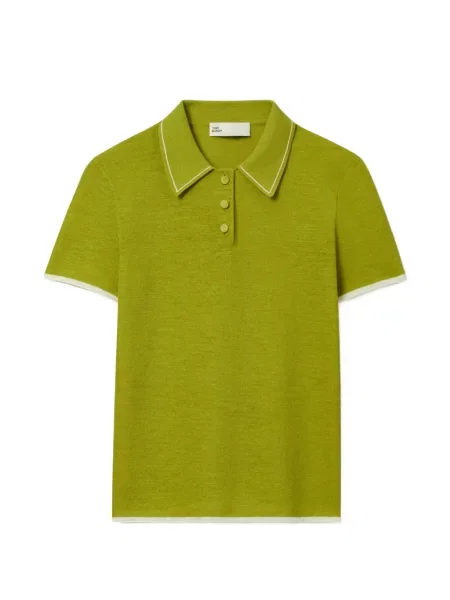 Top Tory Burch de lână verde