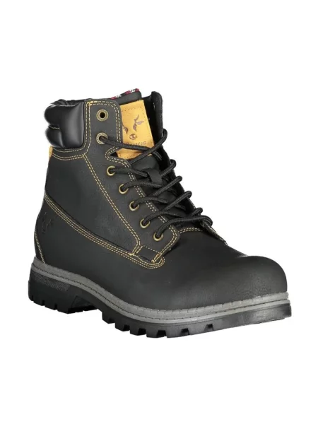 Buty do kostki Carrera o krotszym kroju eleganckie skórzane czarne