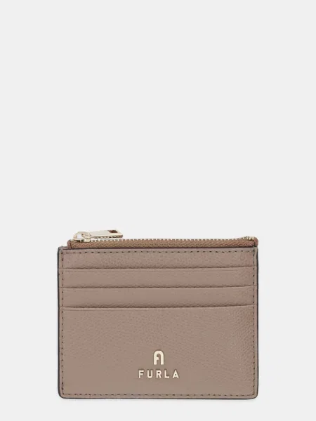 Usnjena denarnica Furla bež