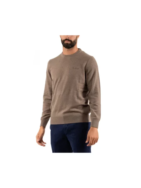 Sweter Mc2 Saint Barth brązowy