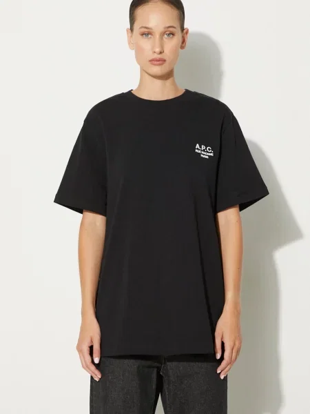 A.P.C. tricou din standard rue madame GOTS cu imprimeu negru