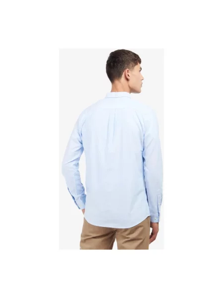 Barbour koszula Oxtown slim z kołnierzykiem button-down niebieski