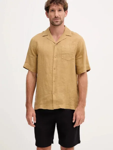 Lanena srajca Frescobol Carioca zelena