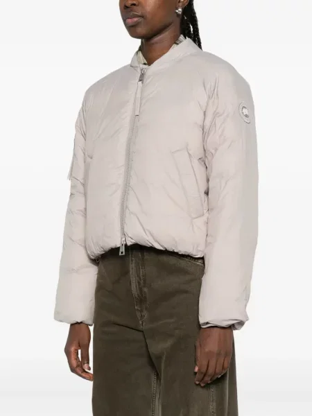 Pikowany kurtka bomber Canada Goose szary