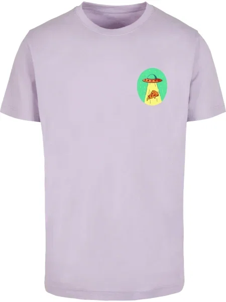 Mister Tee Póló Ufo Pizza barna zöld / lila sárga