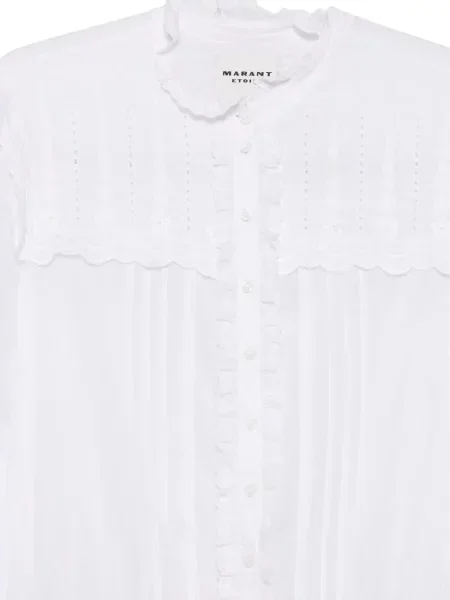 Rochie maxi Marant Etoile cu broderie alb