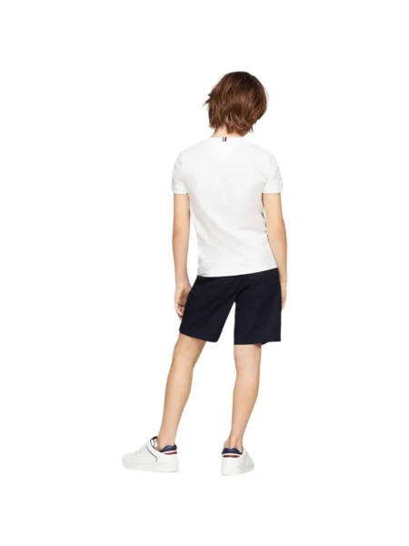 Tricou copii Tommy Hilfiger alb
