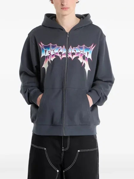 Hanorac cu glugă Ripndip cu imagine gri